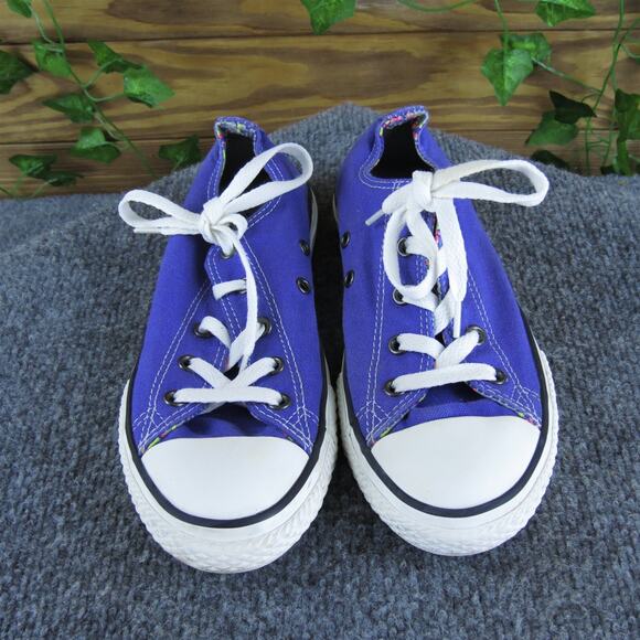 Converse Sneaker All Star Low Top Girl‎ Y3 Medium Athletic Purple Fabric Lace Up - Picture 2 of 6